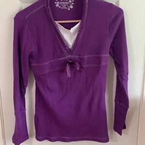 Arizona purple sparkly top
